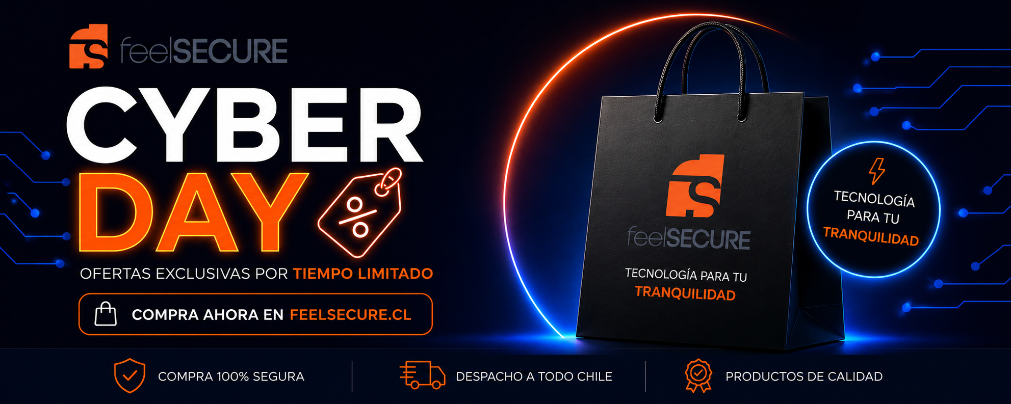 CyberDay FeelSecure: Ofertas en alarmas y cámaras de vigilancia para el hogar con instalación rápida