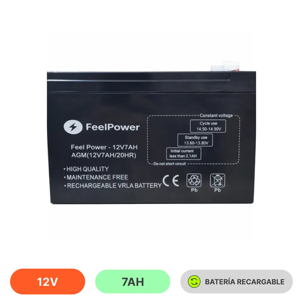 Batería 12V 7Ah Ciclo Profundo