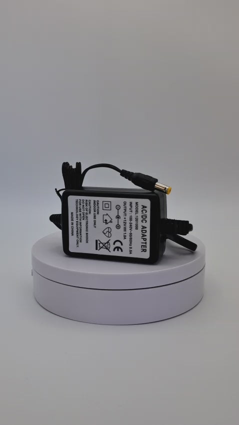 Fuente de poder 12V 1A, fuente de poder para cámaras, fuente de poder para alarmas