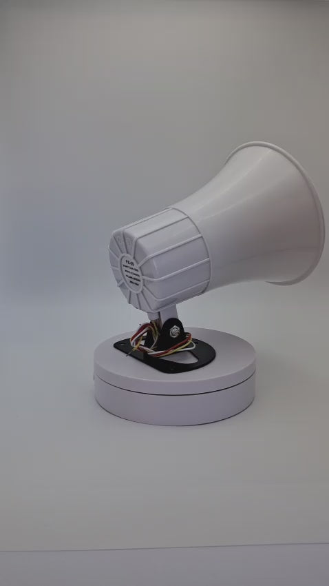 Sirena 20W 115dB con 2 tonos FeelSecure para alarmas comunitarias y sistemas de seguridad exterior