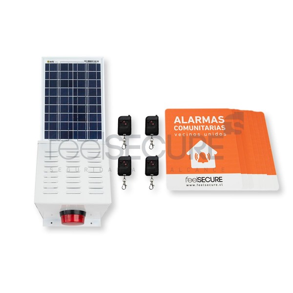 Alarma Comunitaria Kit 10 Solar