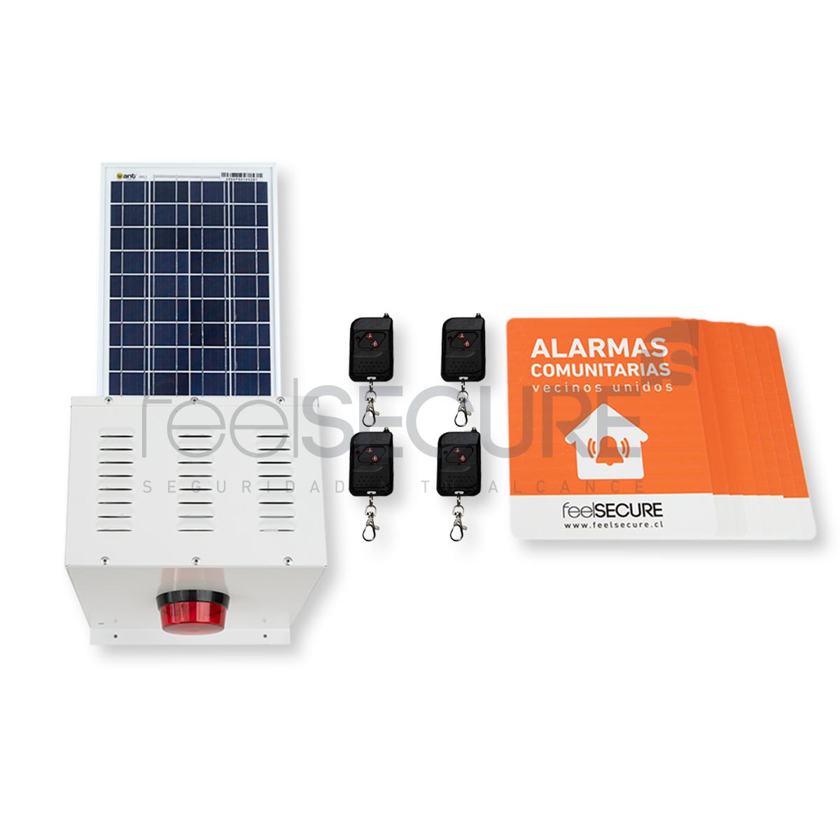 Alarma Comunitaria Kit 10 Solar