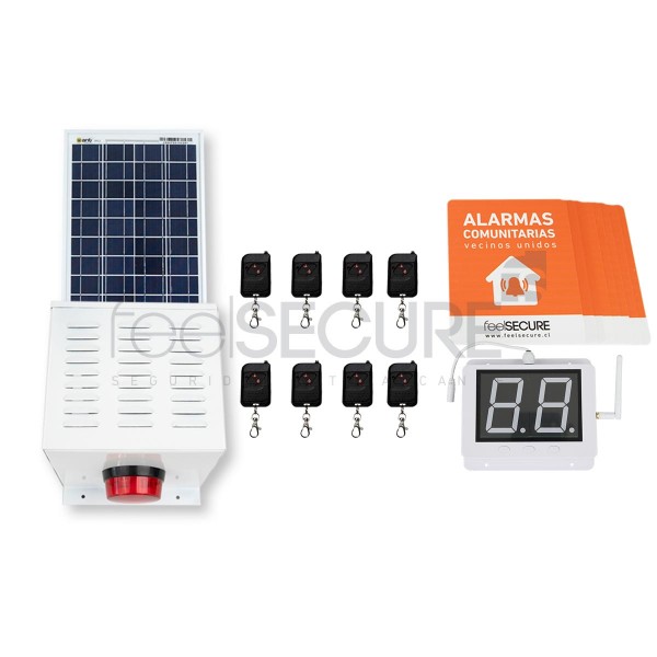 Alarma Comunitaria Kit 14 Solar